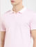 Light Pink Polo Neck T-shirt_405825+5