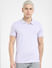 Pastel Lilac Polo Neck T-shirt_405826+2