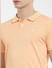 Orange Polo Neck T-shirt_405827+5