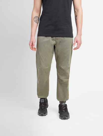 Green Slim Fit Cargo Pants