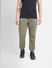 Green Slim Fit Cargo Pants_406147+2
