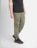 Green Slim Fit Cargo Pants_406147+3