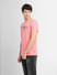 Pink Logo Print Crew Neck T-shirt_406160+3