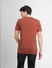 Brown Graphic Print Crew Neck T-shirt_406174+4