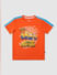Boys Orange Minion Print Crew Neck T-shirt