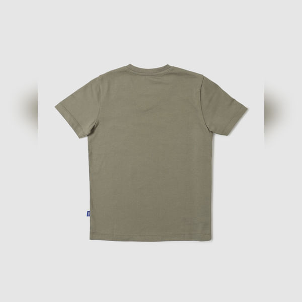 BESTSELLER CLOTHING Boys Green Graphic Print V Neck T-shirt