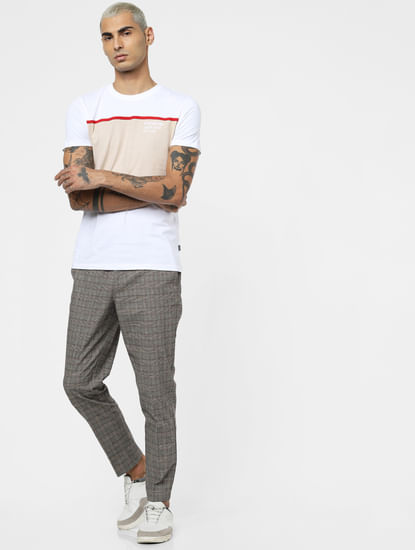  Grey Check Trousers