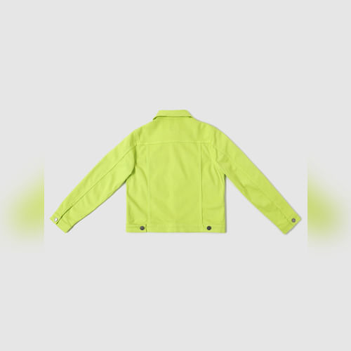 Boys Green Button Down Jacket