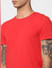 Red Crew Neck T-shirt_58223+5
