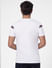 White Striped Crew Neck T-shirt_391117+4
