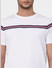 White Striped Crew Neck T-shirt_391117+5