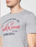 Grey Logo Print Crew Neck T-shirt