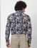 Blue All Over Floral Print Full Sleeves Shirt
