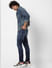 Blue Mid Rise Liam Skinny Fit Washed Jeans