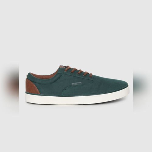 Green Contrast Lace Sneakers