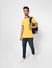 Yellow Contrast Tipping Polo T-shirt_405073+1
