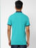 Blue Contrast Tipping Polo T-shirt_405074+4