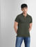 Olive Green Polo T-shirt_405078+2