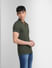 Olive Green Polo T-shirt_405078+3