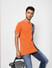 Orange Logo Print Polo T-shirt_405081+1