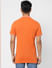 Orange Logo Print Polo T-shirt_405081+4