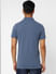 Blue Logo Print Polo T-shirt_405083+4
