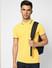 Yellow Contrast Tipping Polo T-shirt_405085+1