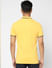 Yellow Contrast Tipping Polo T-shirt_405085+4