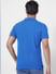 Blue Contrast Tipping Polo T-shirt_405087+4