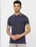 Navy Blue Polo T-shirt_405095+2
