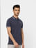 Navy Blue Polo T-shirt_405095+3