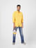 Yellow Cotton Full Sleeves Shirt_405105+1