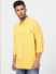 Yellow Cotton Full Sleeves Shirt_405105+2