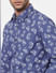 Blue Printed Full Sleeves Shirt_405126+5