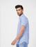 Blue Printed Full Sleeves Shirt_405127+3