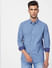 Blue All Over Print Full Sleeves Shirt_405130+2