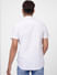 White Abstract Print Short Sleeves Shirt_405132+4