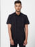 Black Short Sleeves Shirt_405135+2