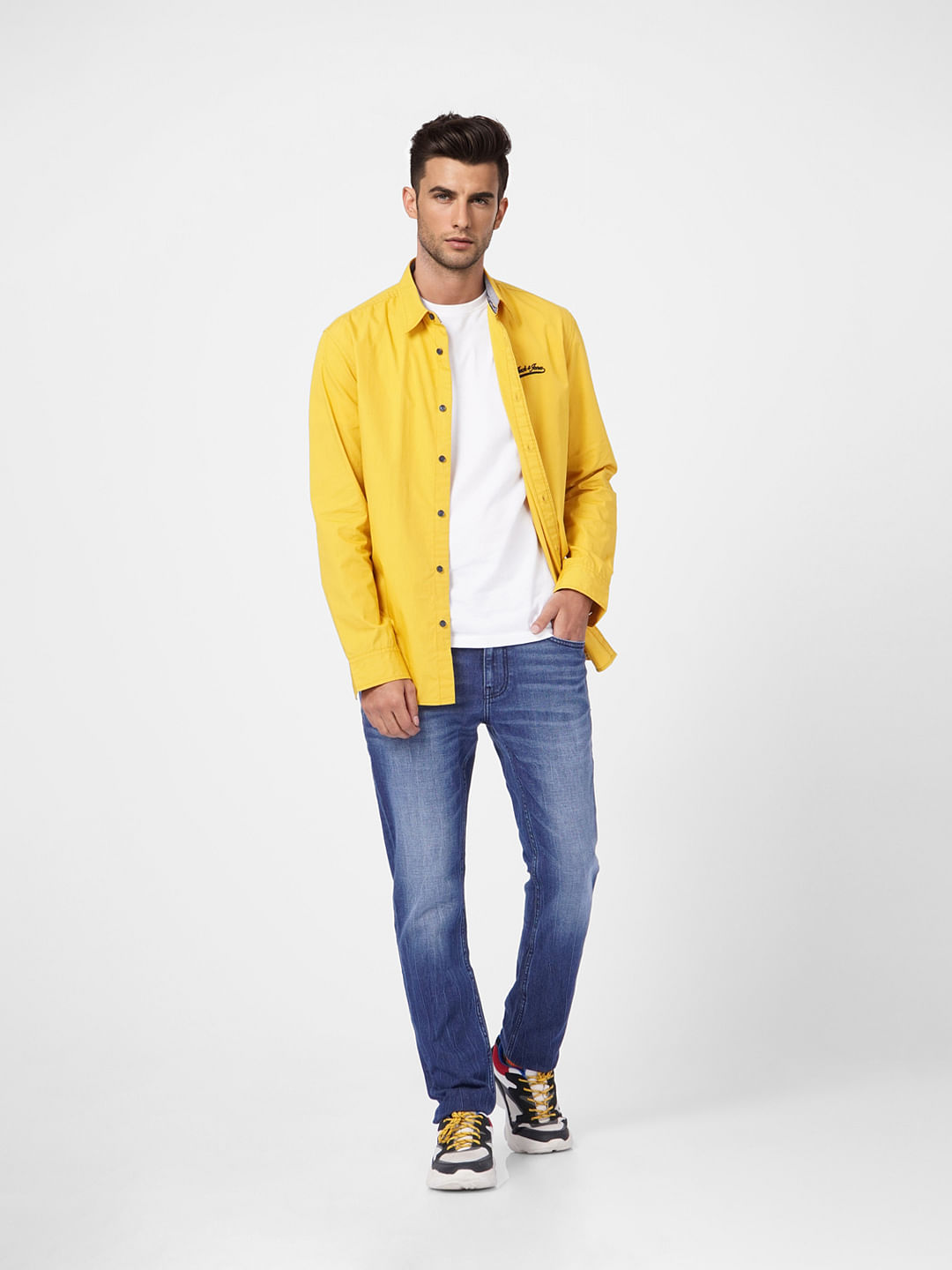 Mustard Yellow Paisley Shirt – MONDO Menswear