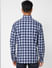 Blue Check Print Full Sleeves Shirt_405163+4