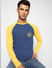 Blue Colourblocked Full Sleeves T-shirt_405164+1
