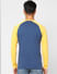 Blue Colourblocked Full Sleeves T-shirt_405164+4