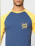 Blue Colourblocked Full Sleeves T-shirt_405164+5