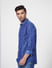 Light Blue Floral Denim Full Sleeves Shirt_405167+3