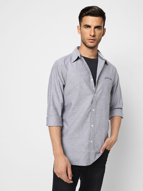 Grey Full Sleeves Shirt