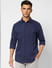 Blue Striped Full Sleeves Shirt_405179+2