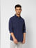 Blue Striped Full Sleeves Shirt_405179+3