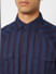 Blue Striped Full Sleeves Shirt_405179+5