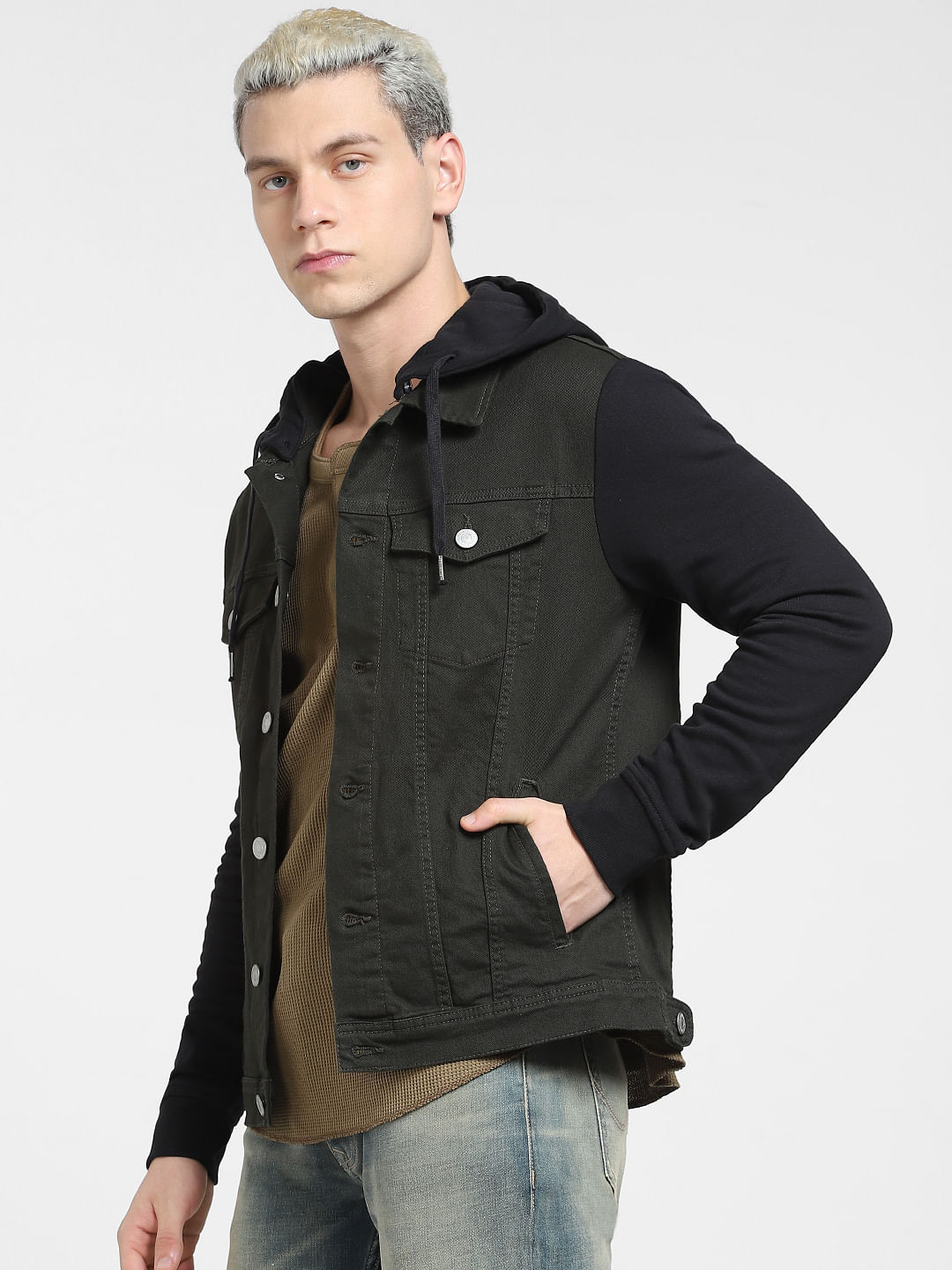 PullBear sleeveless denim jacket in black  ASOS