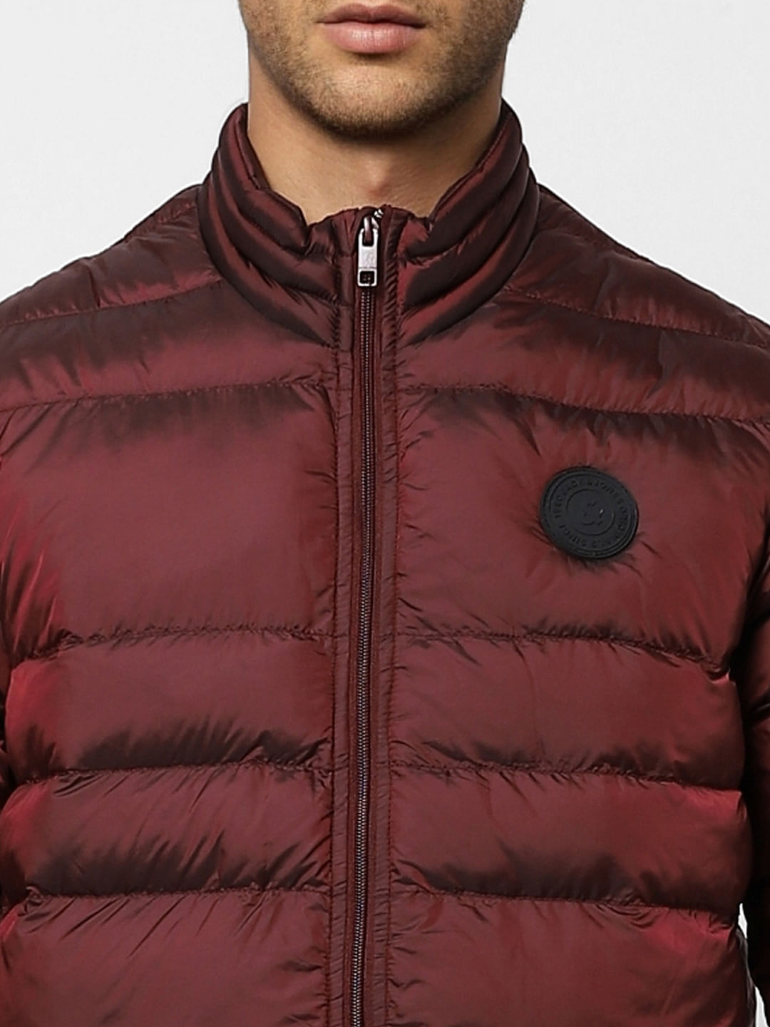 Armani red 2024 puffer jacket